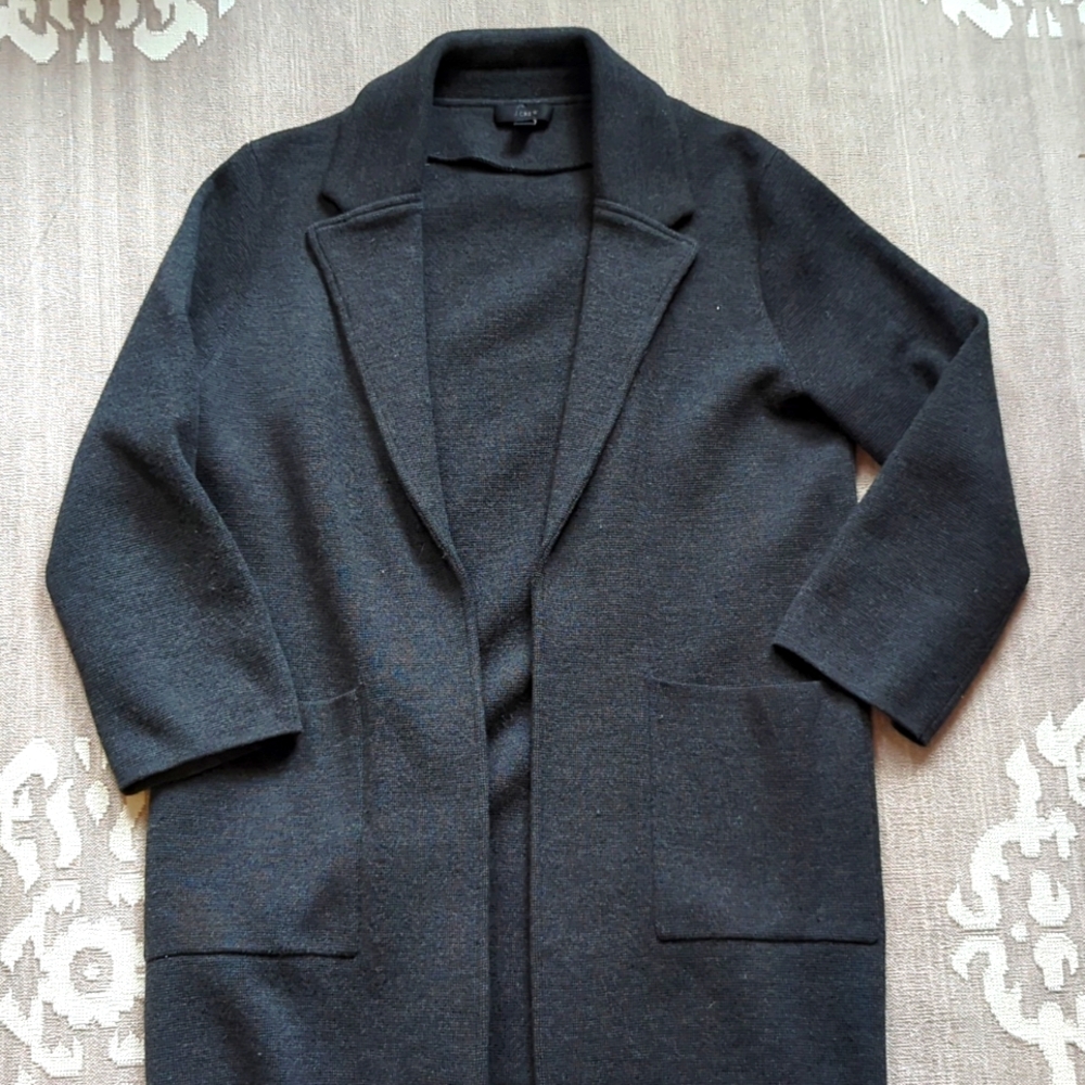 JCrew Grey Sweater Jacket